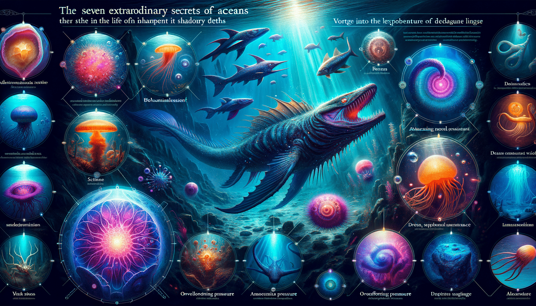 explorez les mystères fascinants des habitants des abysses avec les sept secrets incroyables des créatures marines les plus profondes.
